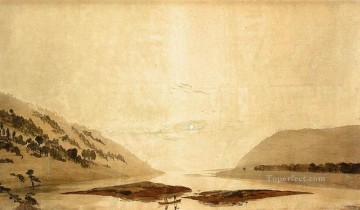  friedrich art painting - Mountainous River Landscape Day Version Romantic Caspar David Friedrich